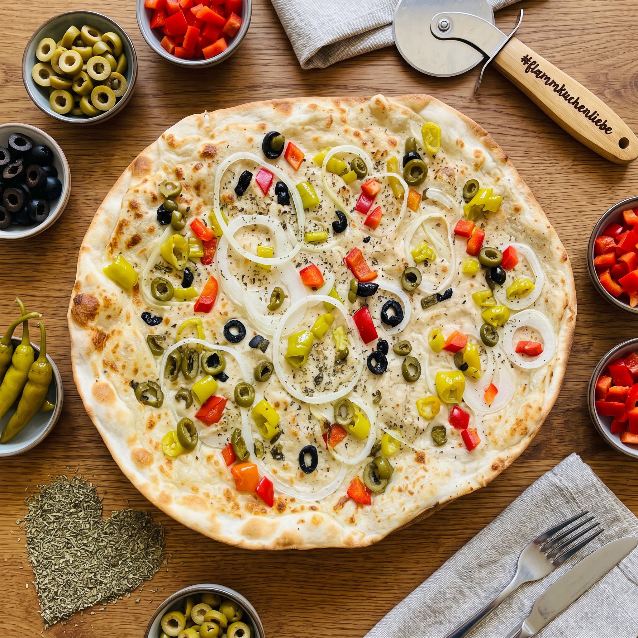 "Mediterran" (VEGAN) von Marianne's Flammkuchen