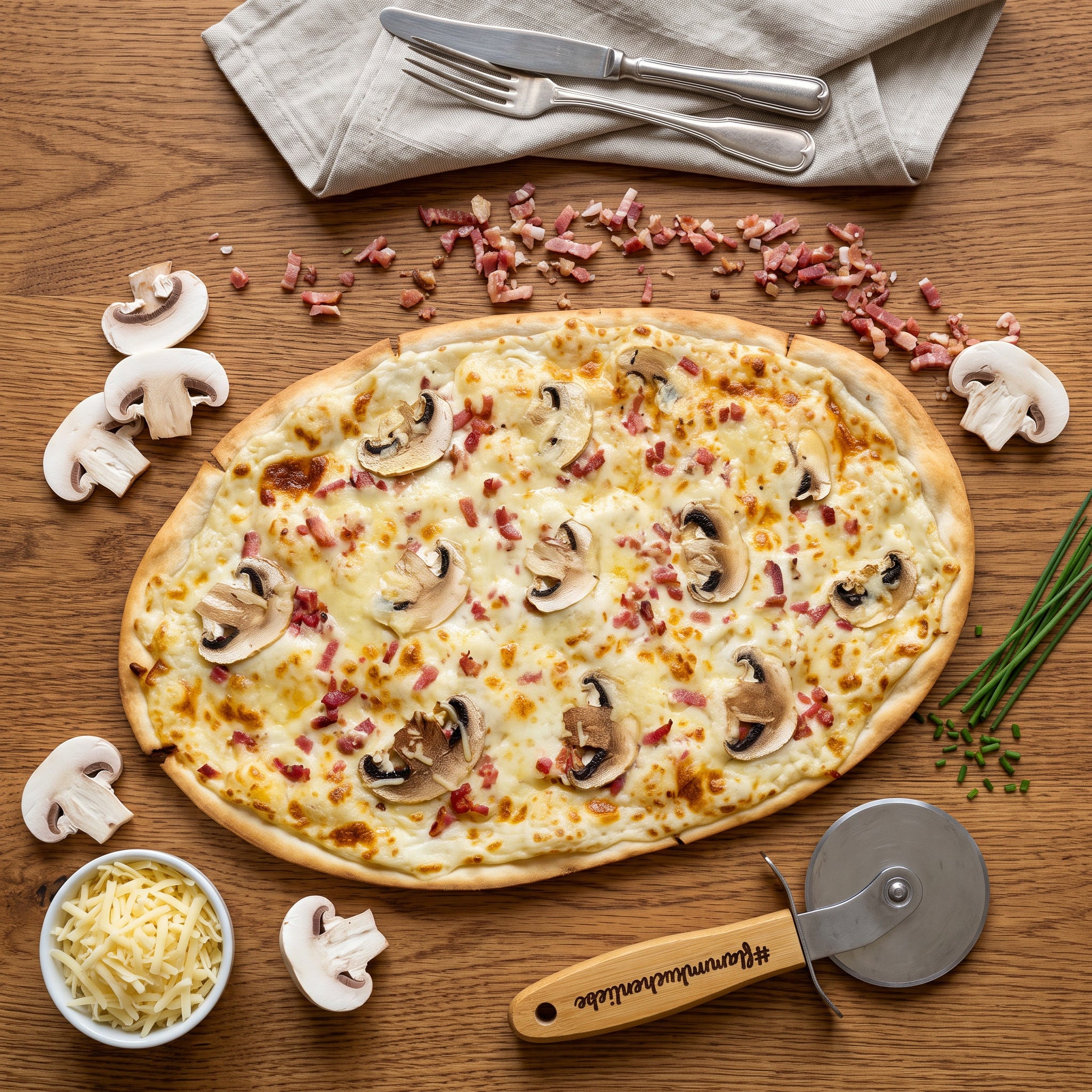 "Champignon Speck" von Marianne's Flammkuchen