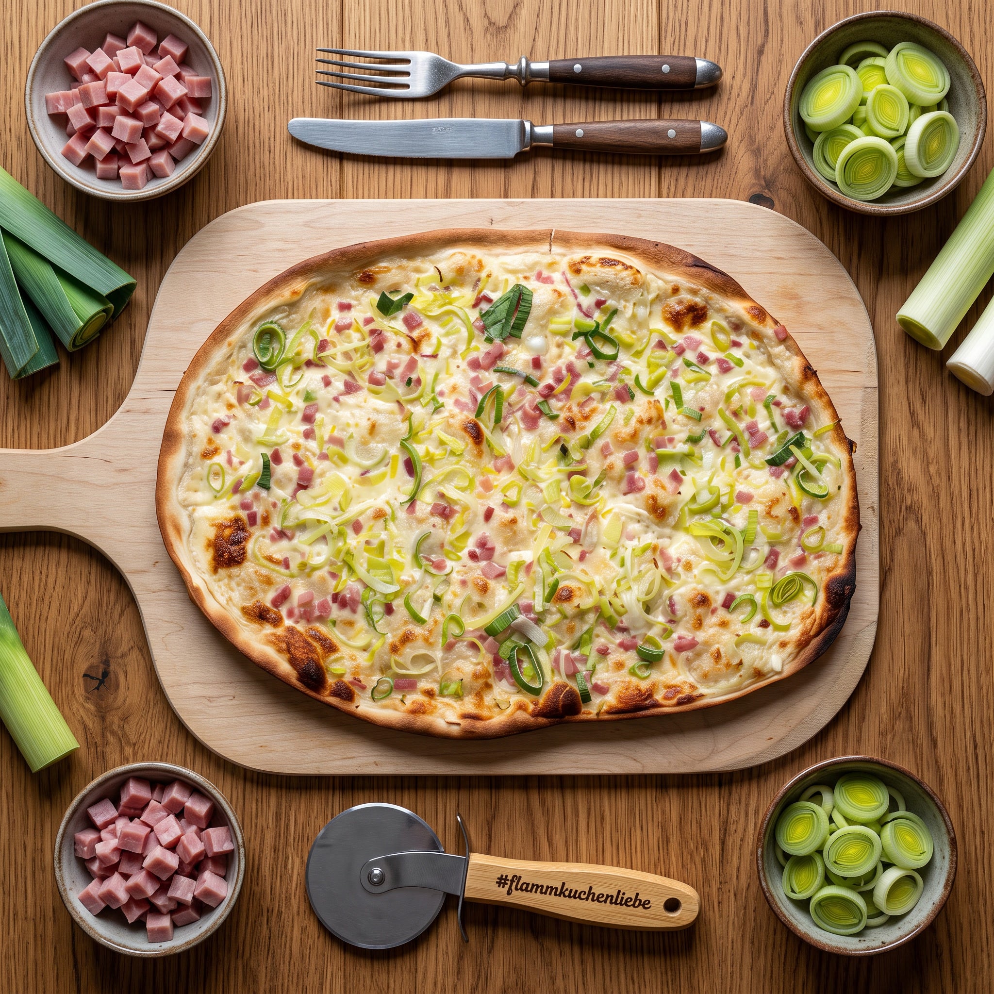"Schinken Lauch" von Marianne's Flammkuchen