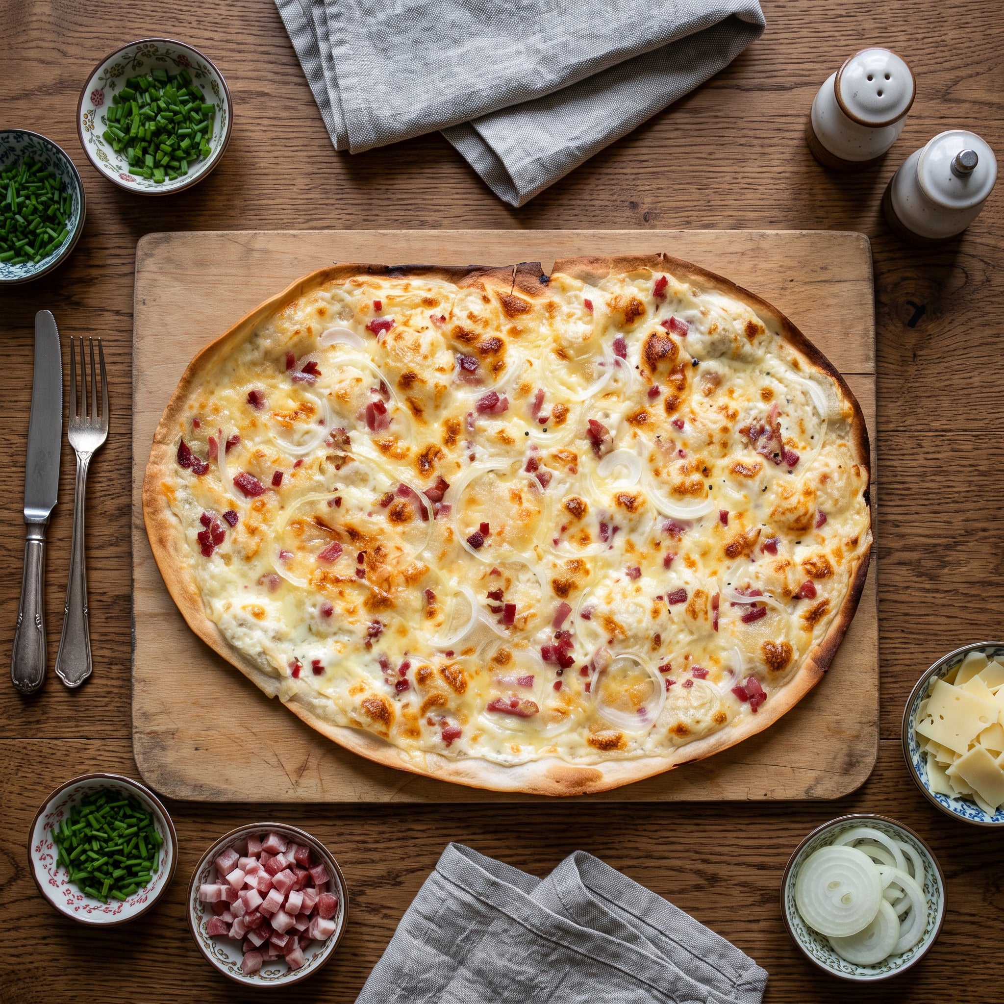 Klassiker nach Elsässer Art mit Käse von Marianne's Flammkuchen